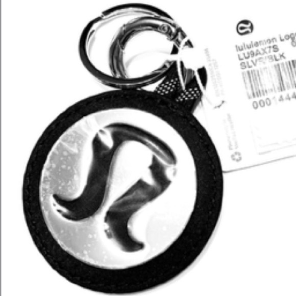 Lululemon BLACK Bag Charm & Keychain with Mirror BNWT - Picture 10 of 10